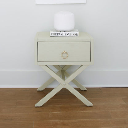 East End 1 Drawer Accent Table for Living Room Home Storage - Green Mist