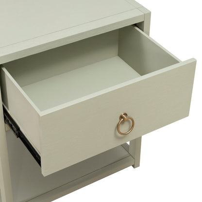 East End Shelf Accent Table for Living Room Home Storage - Green Mist