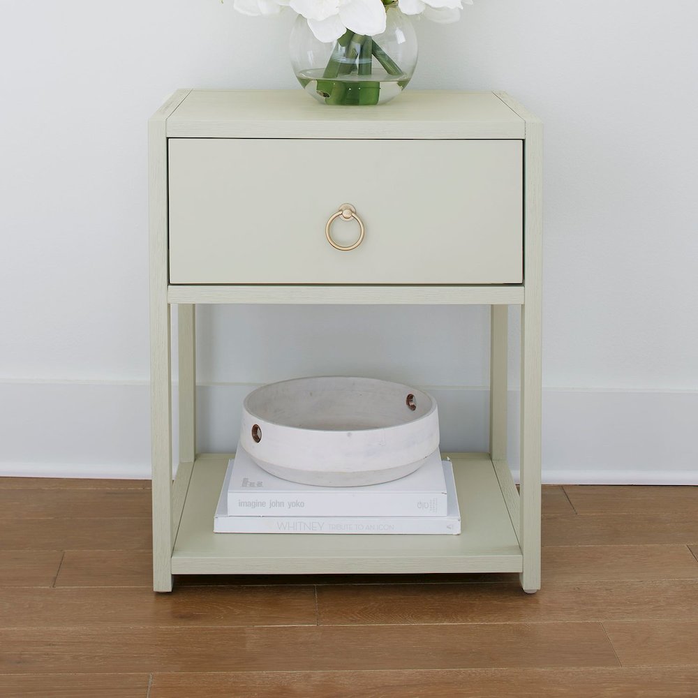 East End Shelf Accent Table for Living Room Home Storage - Green Mist