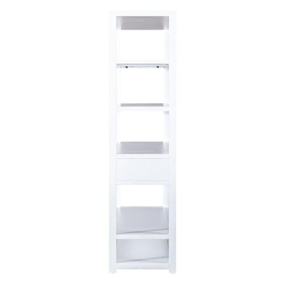 East End Accent Bookcase in Wirebrushed White