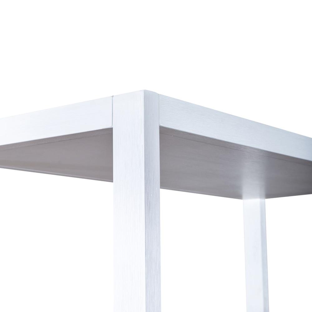 East End Accent Bookcase in Wirebrushed White