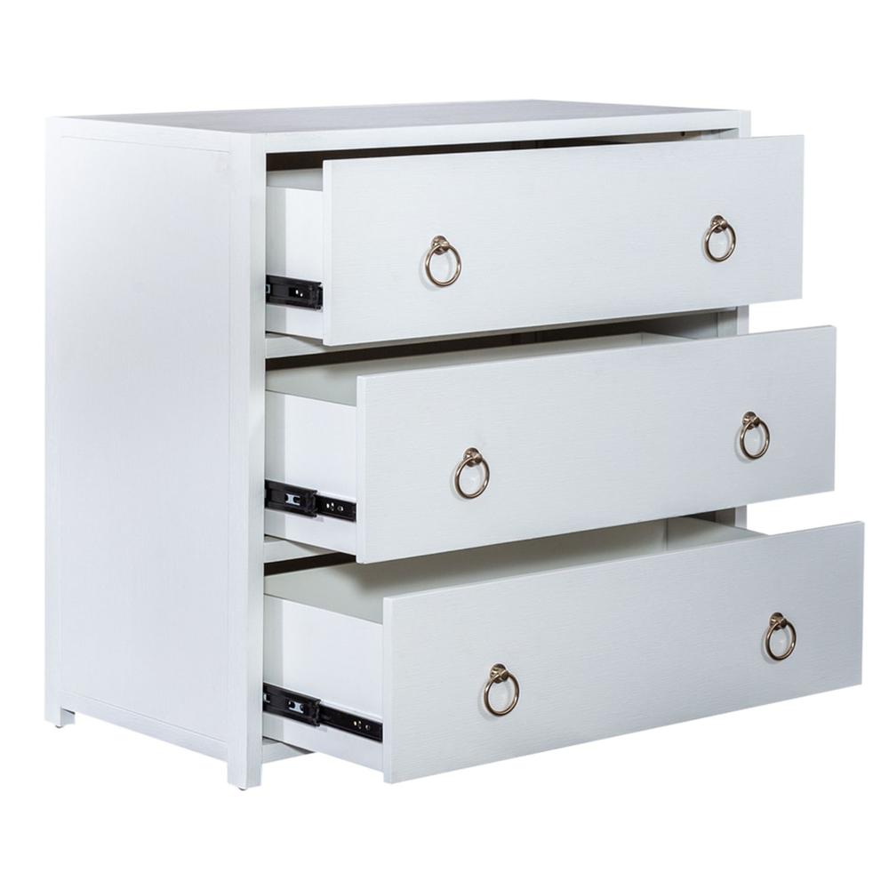 East End Accent Cabinet in Wirebrushed White
