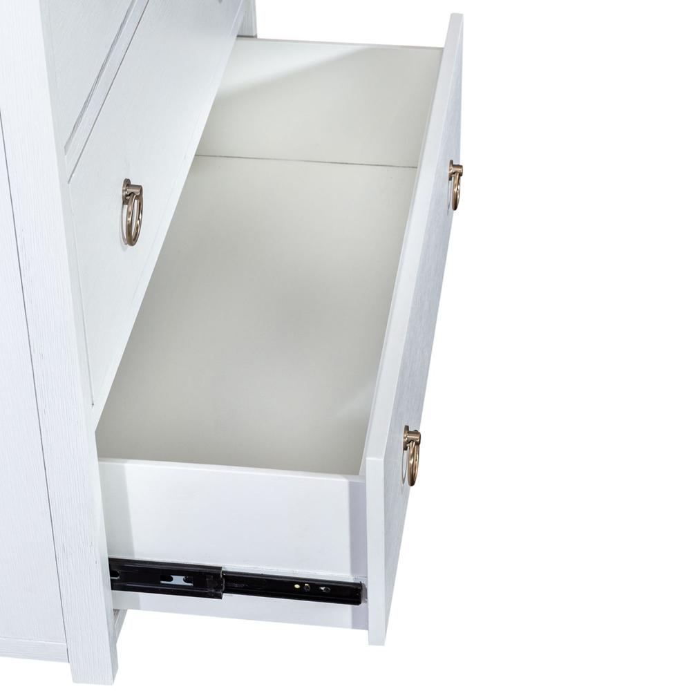 East End Accent Cabinet in Wirebrushed White
