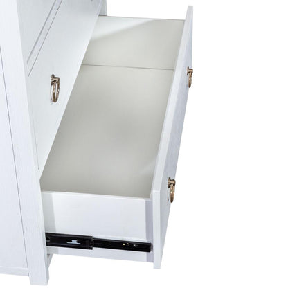 East End Accent Cabinet in Wirebrushed White