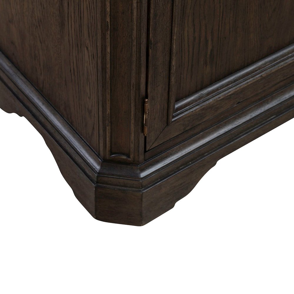 Grant Park Dining Room Wine Rack Buffet  - White Oak Veneers -  Cappuccino Brown