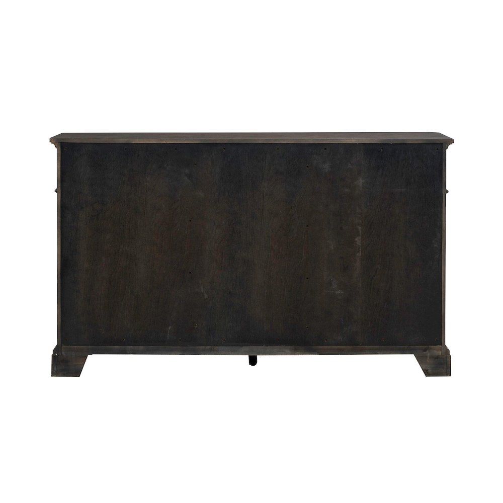 Grant Park Dining Room Wine Rack Buffet  - White Oak Veneers -  Cappuccino Brown
