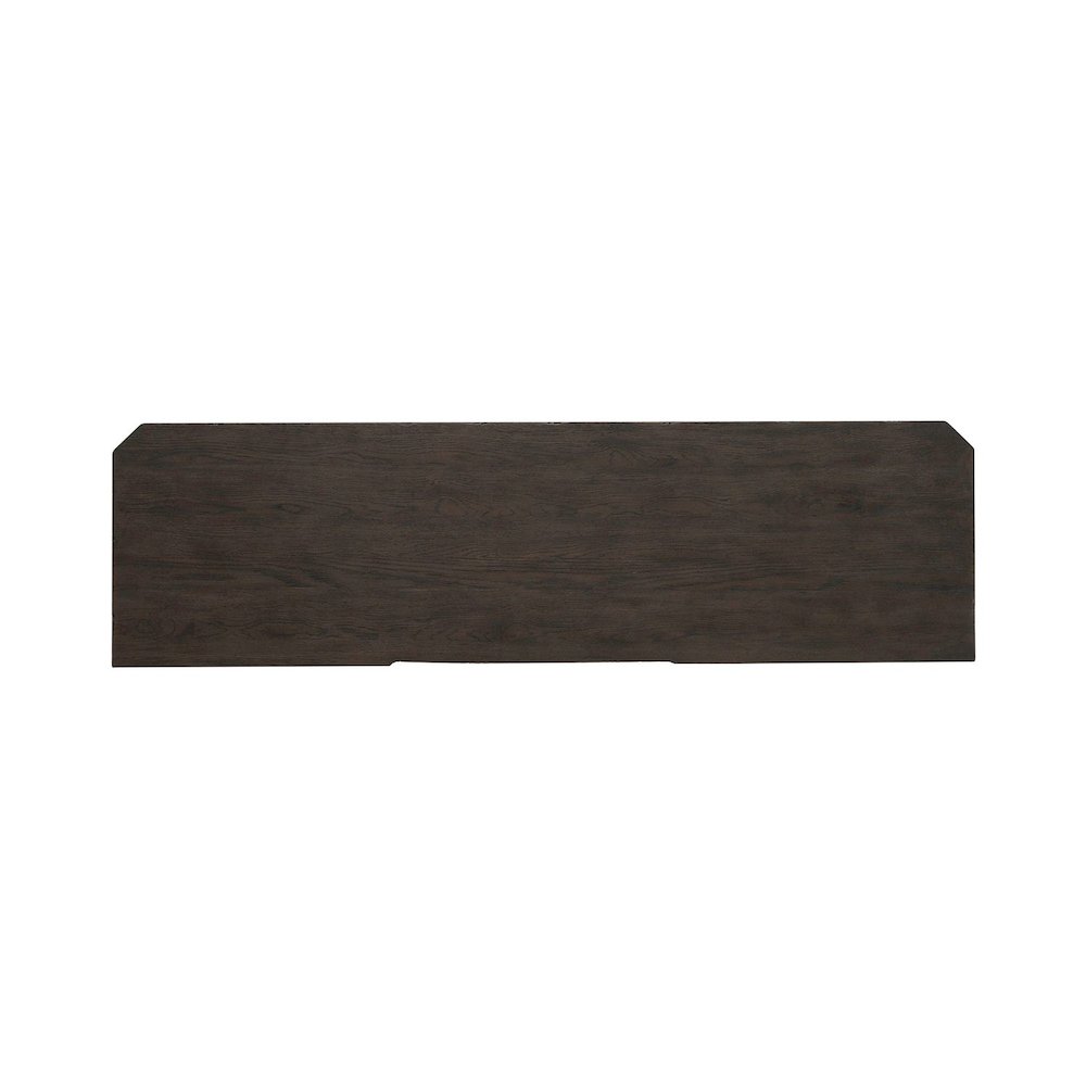 Grant Park Dining Room Wine Rack Buffet  - White Oak Veneers -  Cappuccino Brown