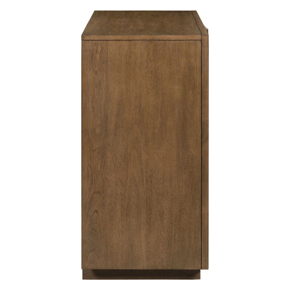 Easton Storage 2 Door Accent Cabinet Modern Design - Urban Bronze Walnut Wood