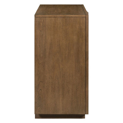 Easton Storage 2 Door Accent Cabinet Modern Design - Urban Bronze Walnut Wood