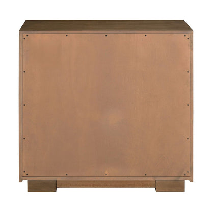 Easton Storage 2 Door Accent Cabinet Modern Design - Urban Bronze Walnut Wood