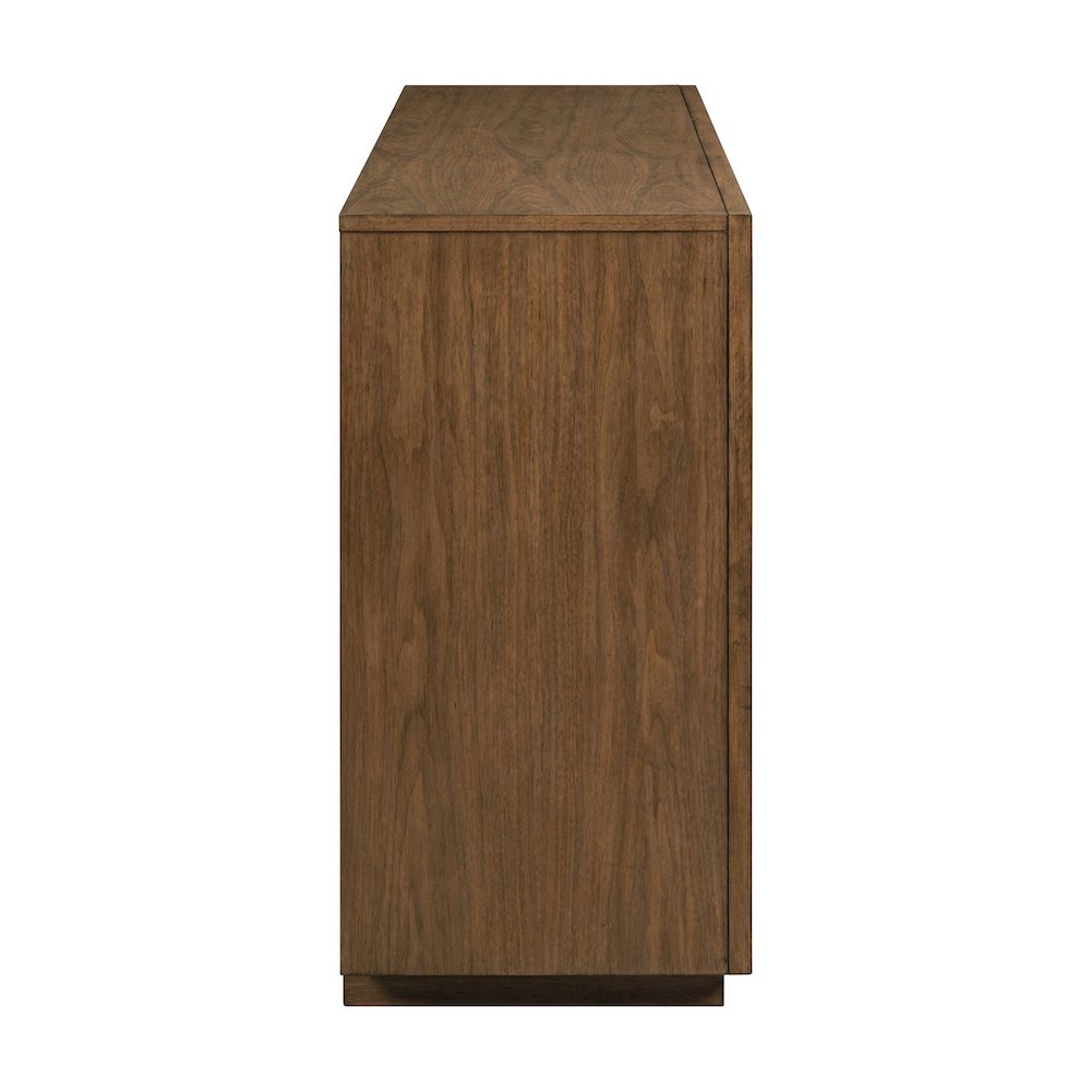Easton Storage 3 Door Accent Cabinet Modern Design - Urban Bronze Walnut Wood
