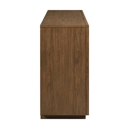 Easton Storage 3 Door Accent Cabinet Modern Design - Urban Bronze Walnut Wood