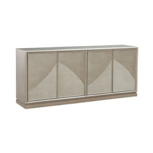 Dahlia Accent Console - Champagne Silver