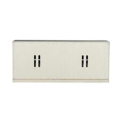 Dahlia Accent Console - Champagne Silver