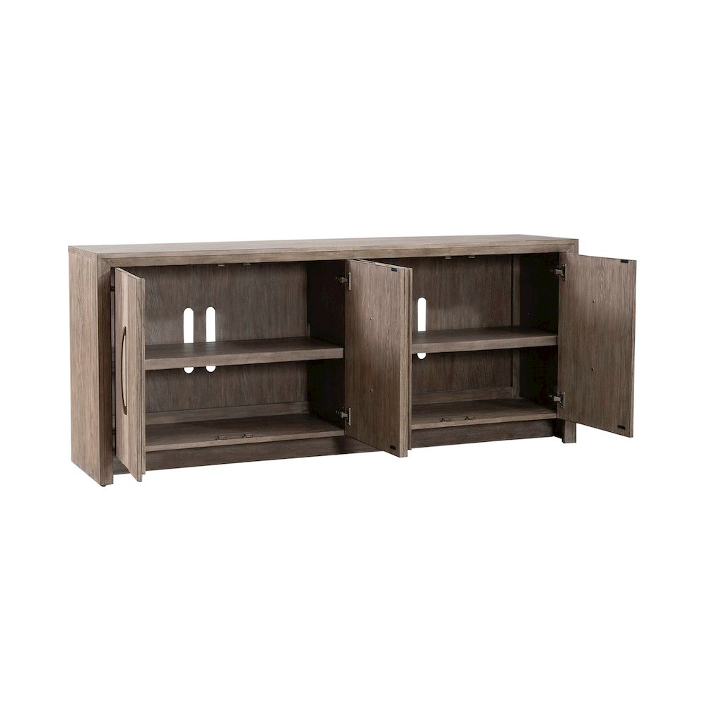 Lafayette 4 Door Accent Cabinet  - Weathered Tobacco
