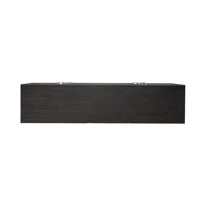 Barlowe 4 Door Accent Cabinet  - Cappuccino & Mirrored Glass