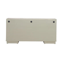 Terrace Storage 4 Door Accent Cabinet Eclectic Natural Wood Design - Grey Brown