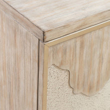 Terrace Storage 4 Door Accent Cabinet Eclectic Natural Wood Design - Grey Brown