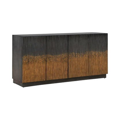 Fiore 4 Door Accent Cabinet  - Satin Espresso