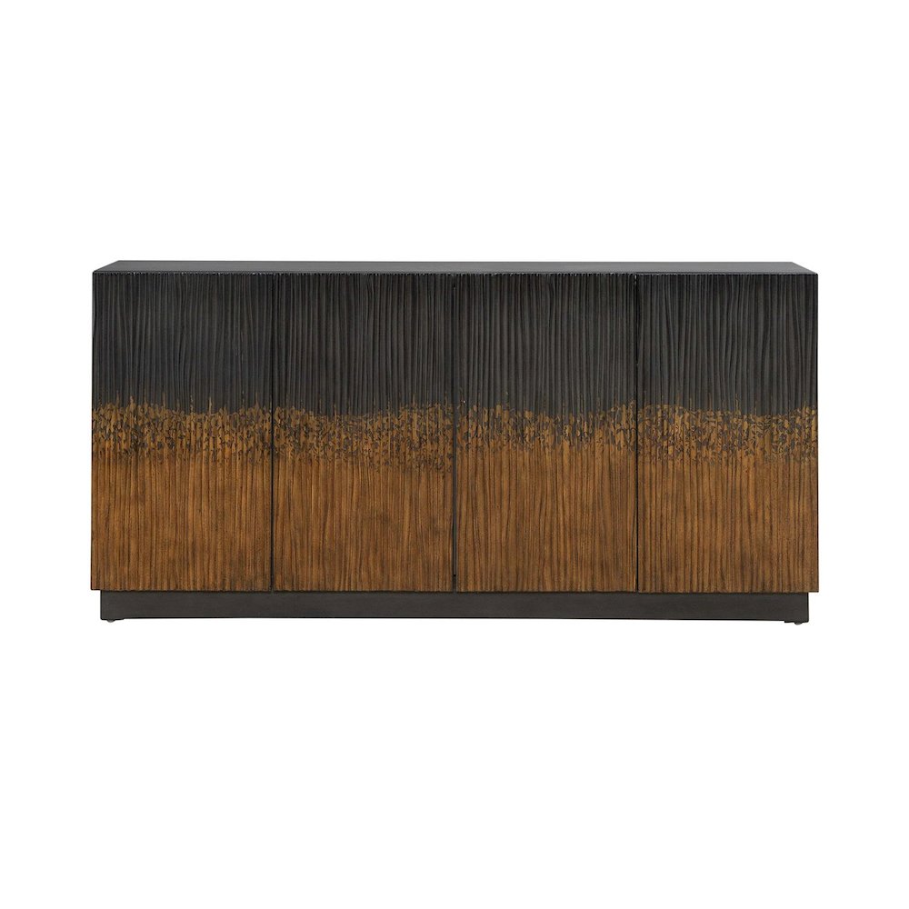 Fiore 4 Door Accent Cabinet  - Satin Espresso