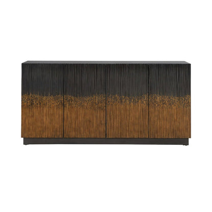Fiore 4 Door Accent Cabinet  - Satin Espresso