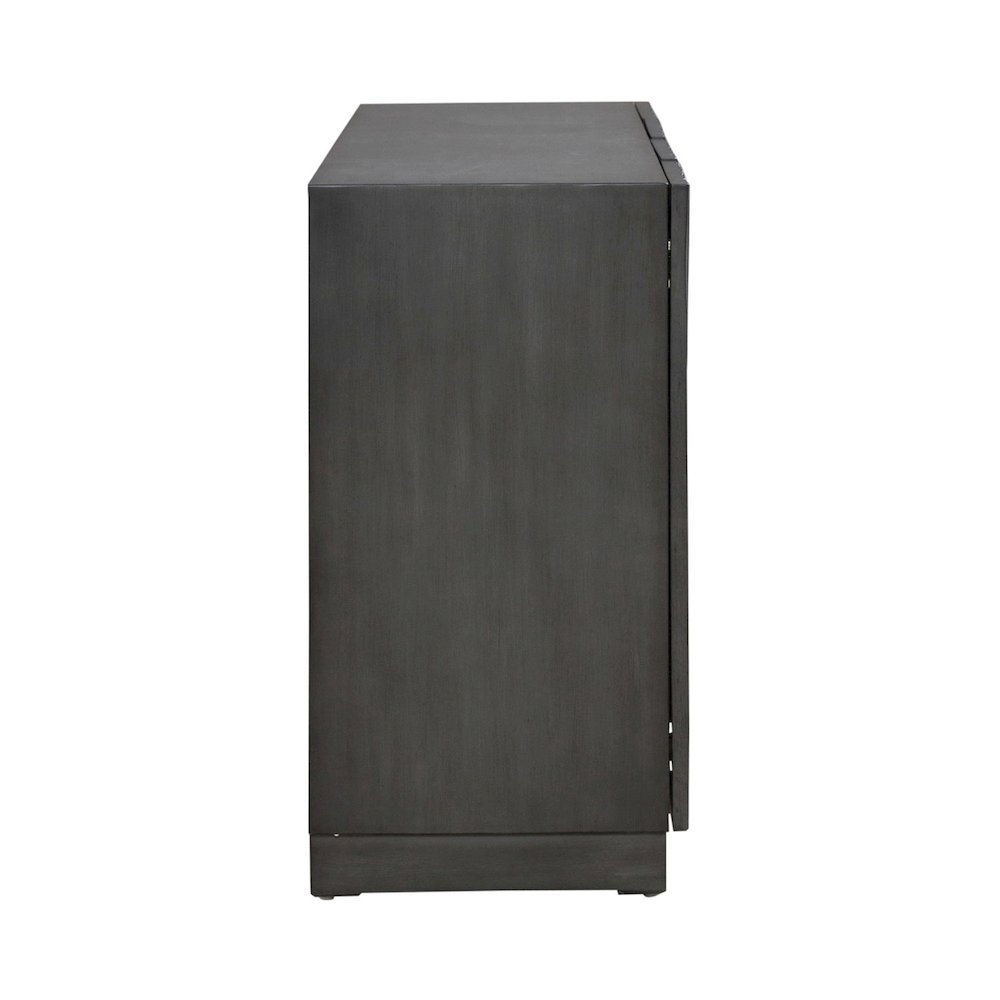 Fiore 4 Door Accent Cabinet  - Satin Espresso