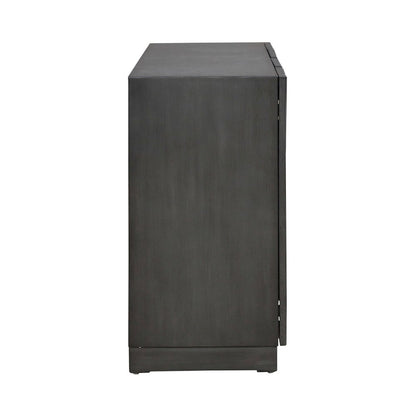 Fiore 4 Door Accent Cabinet  - Satin Espresso
