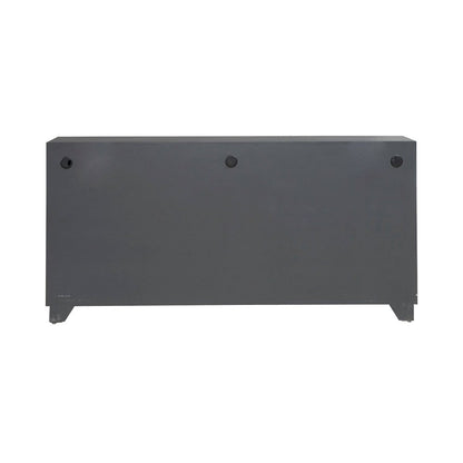 Fiore 4 Door Accent Cabinet  - Satin Espresso