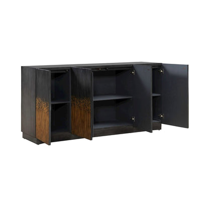 Fiore 4 Door Accent Cabinet  - Satin Espresso