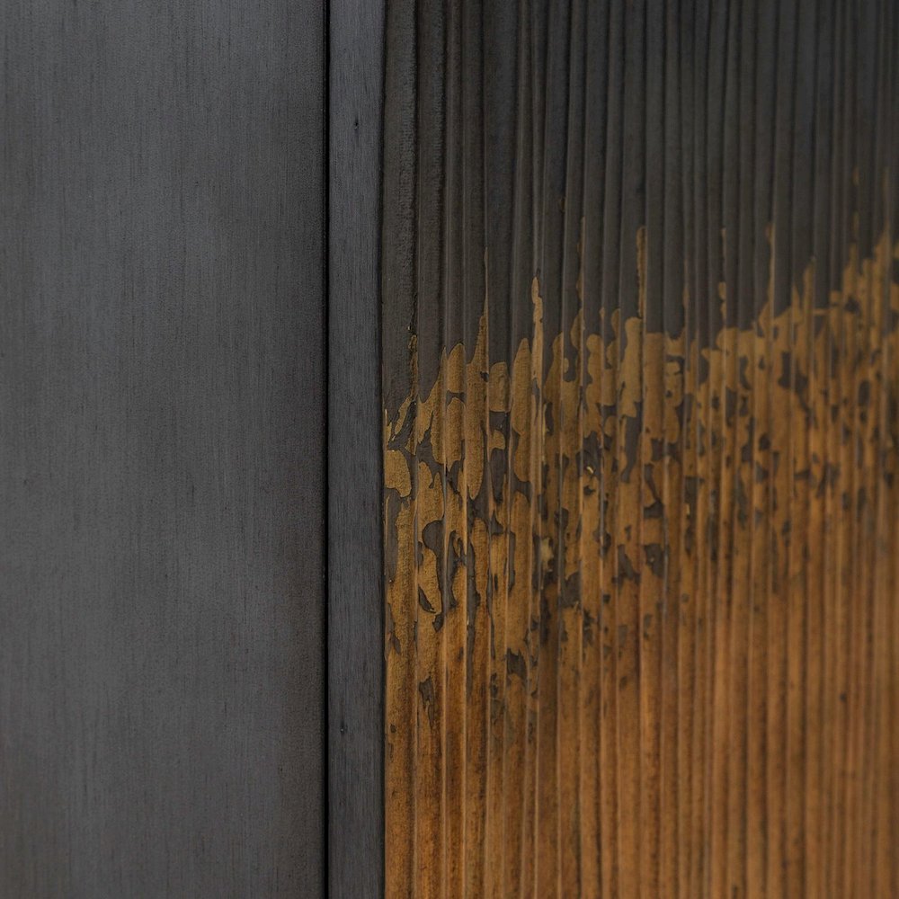 Fiore 4 Door Accent Cabinet  - Satin Espresso