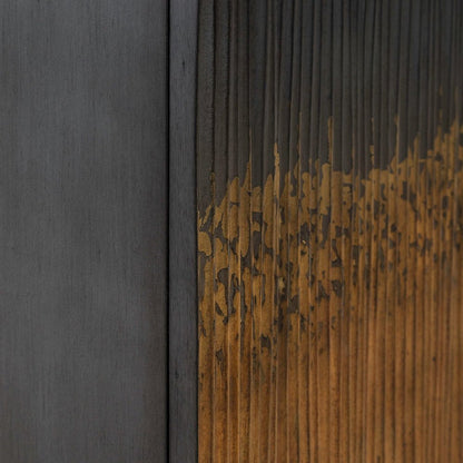 Fiore 4 Door Accent Cabinet  - Satin Espresso