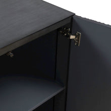 Fiore Storage 2 Door Accent Cabinet Eclectic Dancing Gold Flame - Satin Espresso