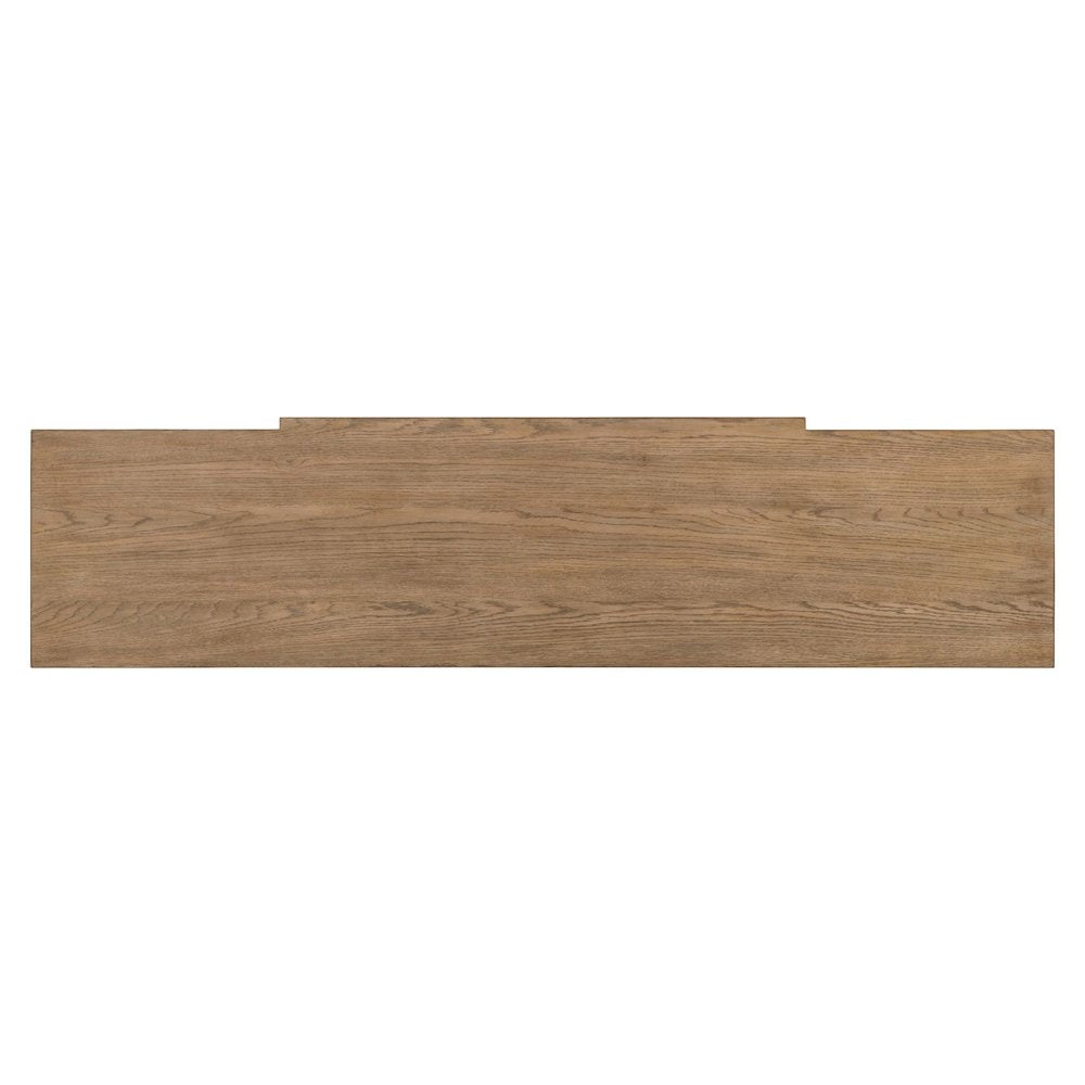 Pavilion 4 Door Accent Cabinet - Arched Soft Close Doors - Natural Oak Wood
