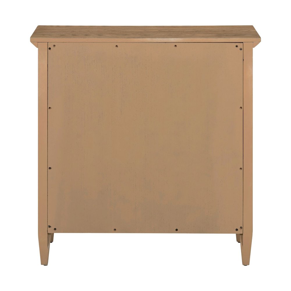 Pavilion 2 Door Accent Cabinet Eclectic Glass Door - Natural Oak Wood