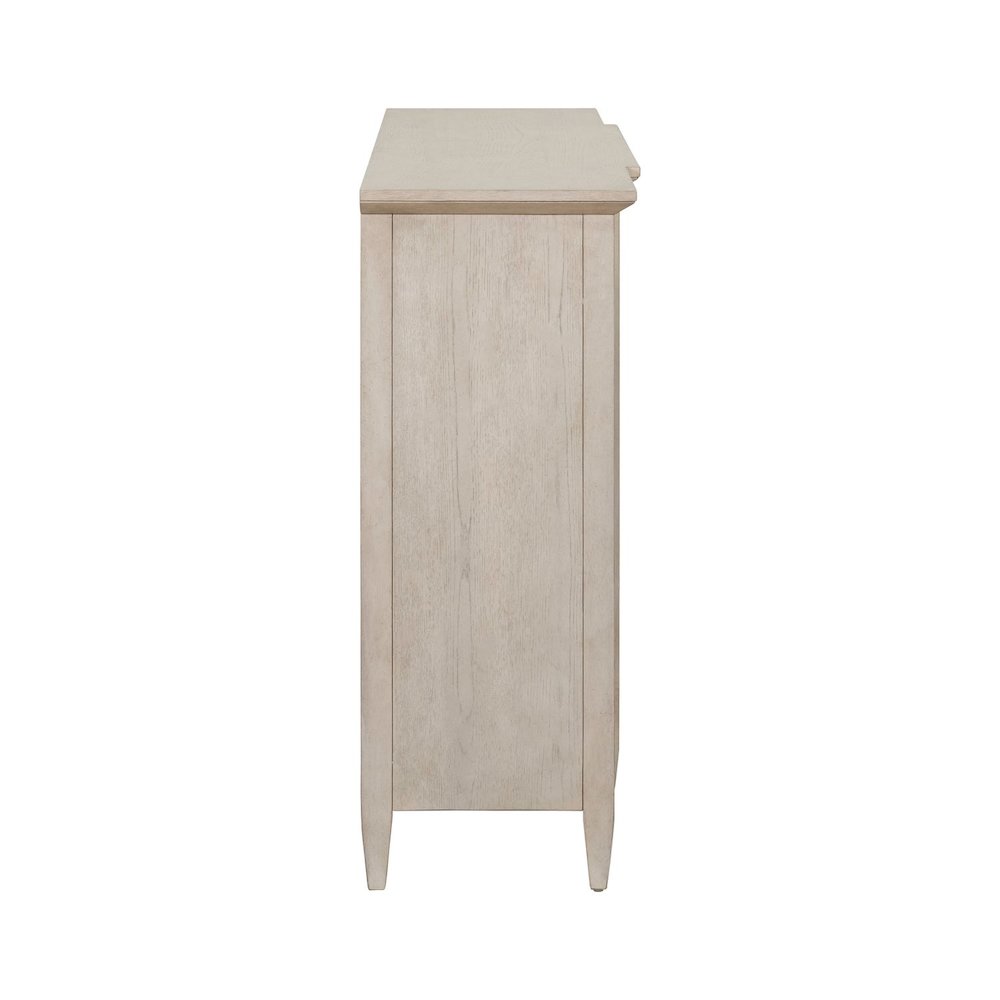 Accent Cabinet Eclectic Open Front 8 Adjustable Shelves - Natural Oak Wood