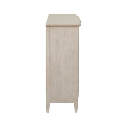 Accent Cabinet Eclectic Open Front 8 Adjustable Shelves - Natural Oak Wood