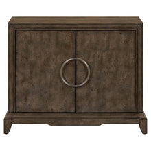Lexington Park 2 Door Accent Cabinet with Burl Wood Front - Chai Spice