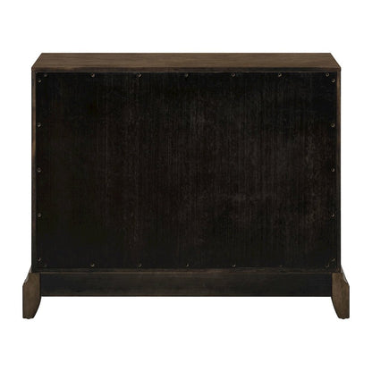 Lexington Park 2 Door Accent Cabinet with Burl Wood Front - Chai Spice