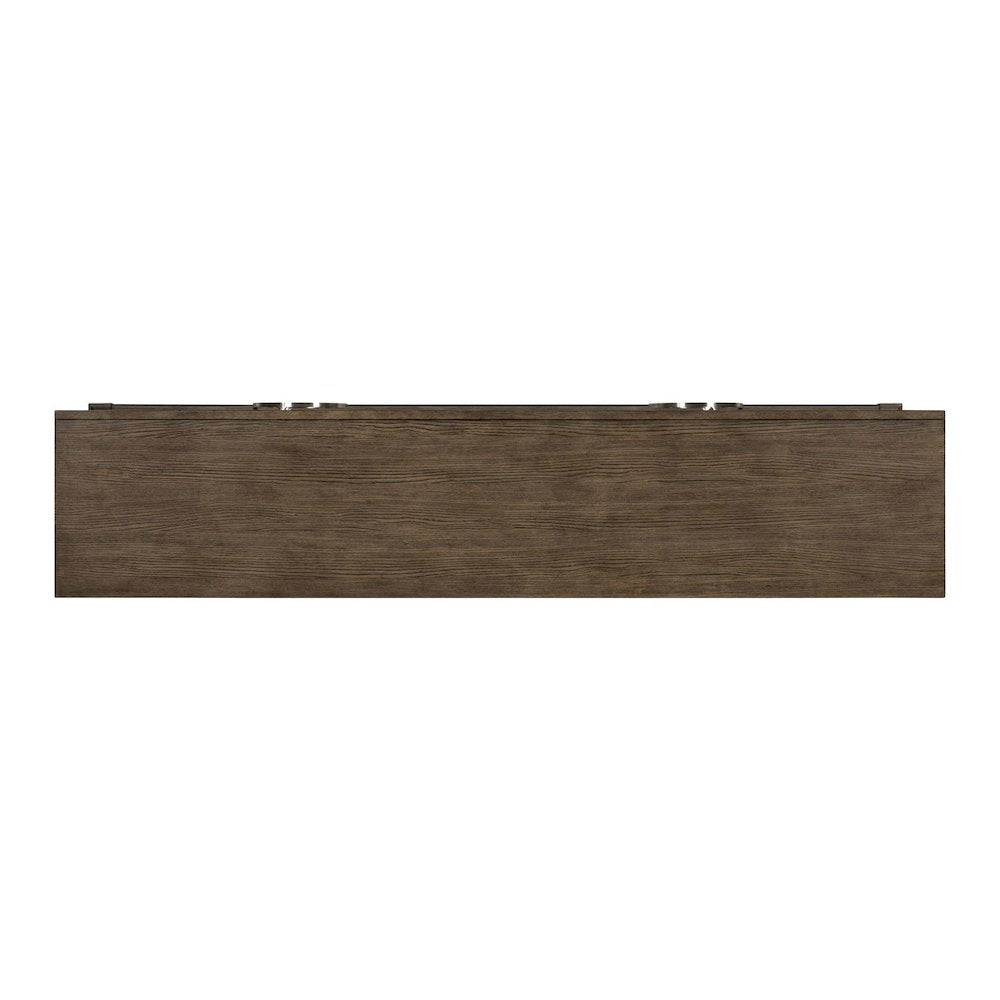 Lexington Park 4 Door Accent Cabinet with Burl Wood Front - Chai Spice