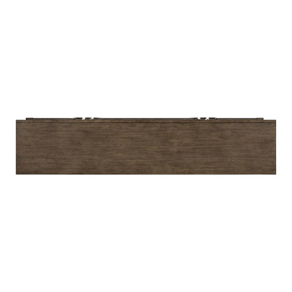 Lexington Park 4 Door Accent Cabinet with Burl Wood Front - Chai Spice