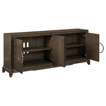 Lexington Park 4 Door Accent Cabinet with Burl Wood Front - Chai Spice