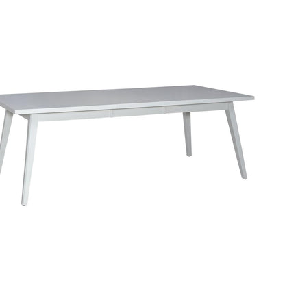 Rectangular Leg Table - White Farmhouse White in Porcelain White