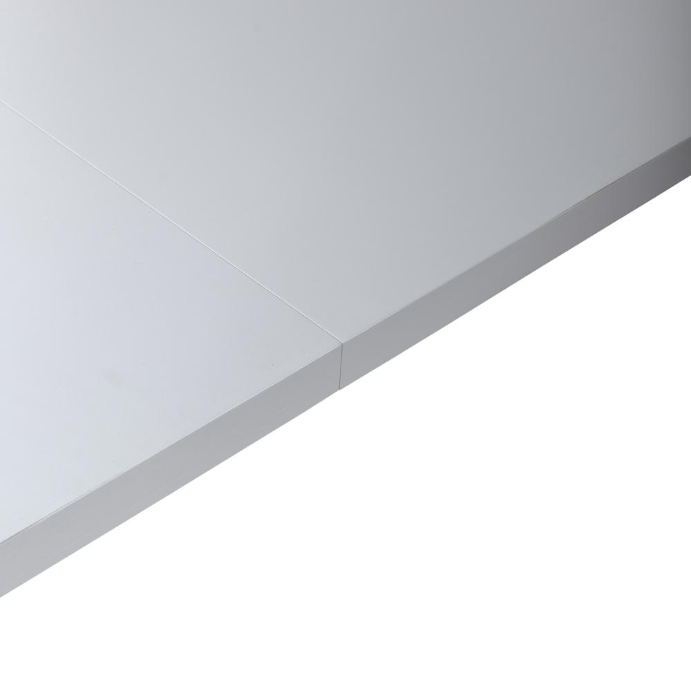 Rectangular Leg Table - White Farmhouse White in Porcelain White