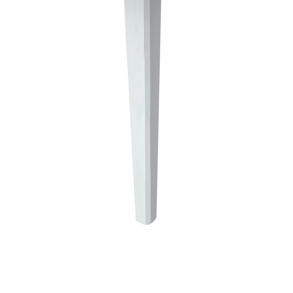 Rectangular Leg Table - White Farmhouse White in Porcelain White