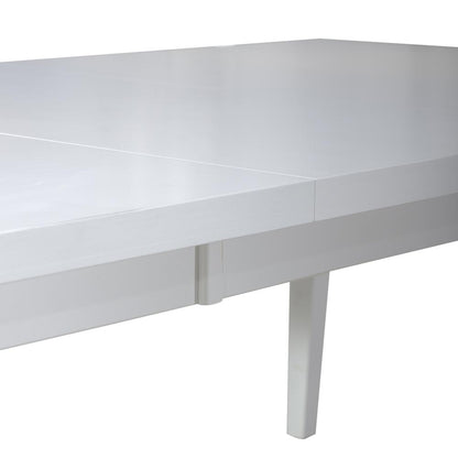 Rectangular Leg Table - White Farmhouse White in Porcelain White