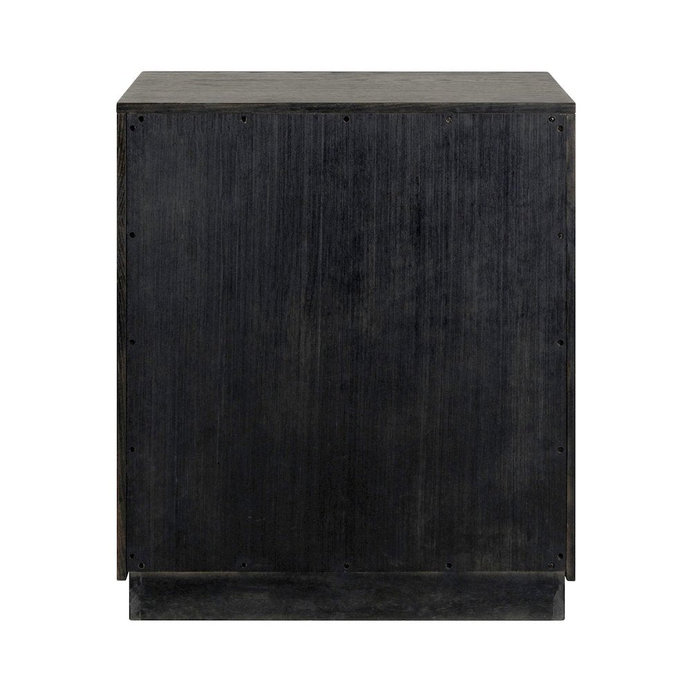 Archway 2 Door Accent Cabinet with Glass Door for Living Room - Charcoal