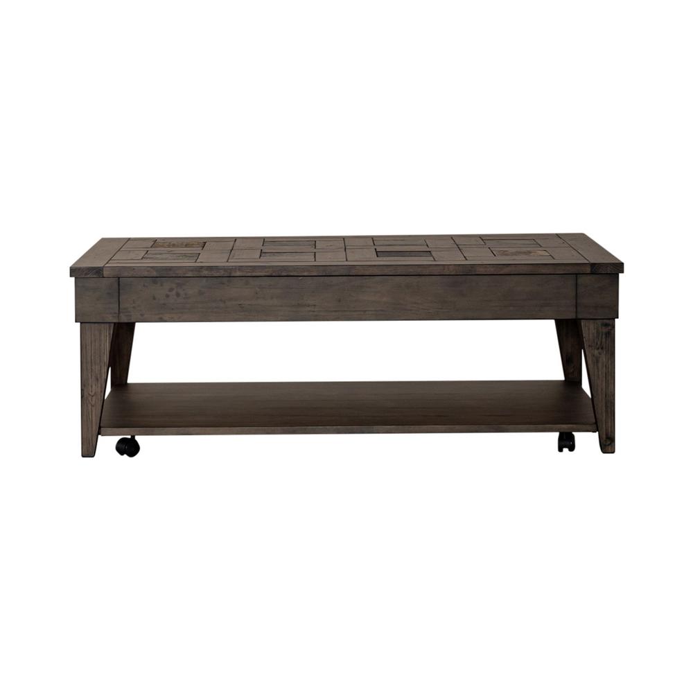 Arrowcreek Lift Top Cocktail Table in Weathered Stone