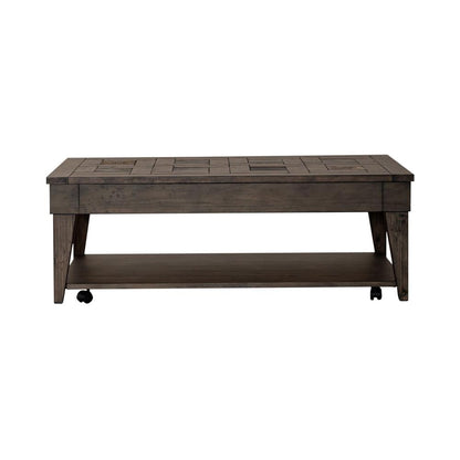 Arrowcreek Lift Top Cocktail Table in Weathered Stone