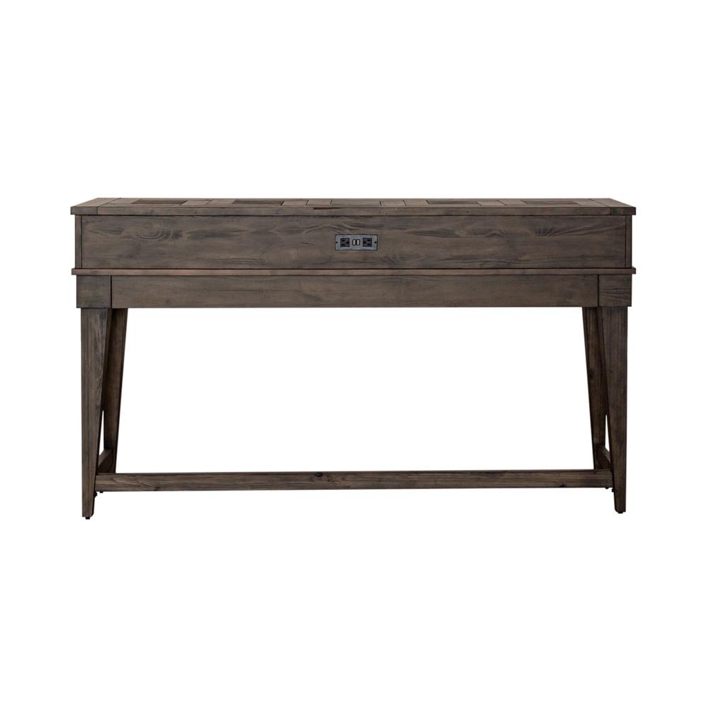 Arrowcreek Console Bar Table in Weathered Stone