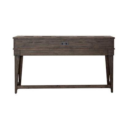 Arrowcreek Console Bar Table in Weathered Stone